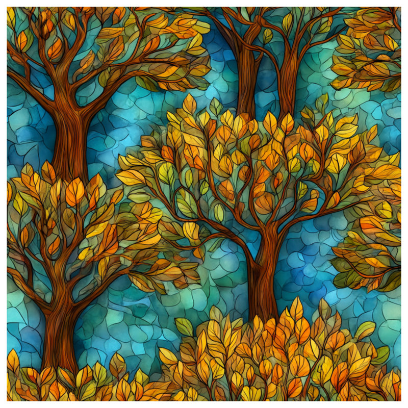 Coussin Autumn Leaves, coussins double face nature, 26 x 26 inches