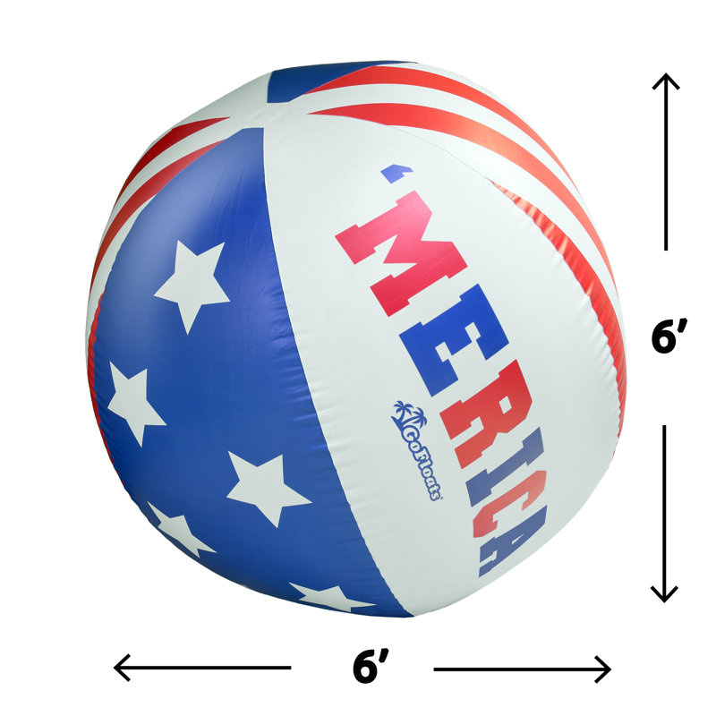 Ballon de plage gonflable géant MERica 6 pi