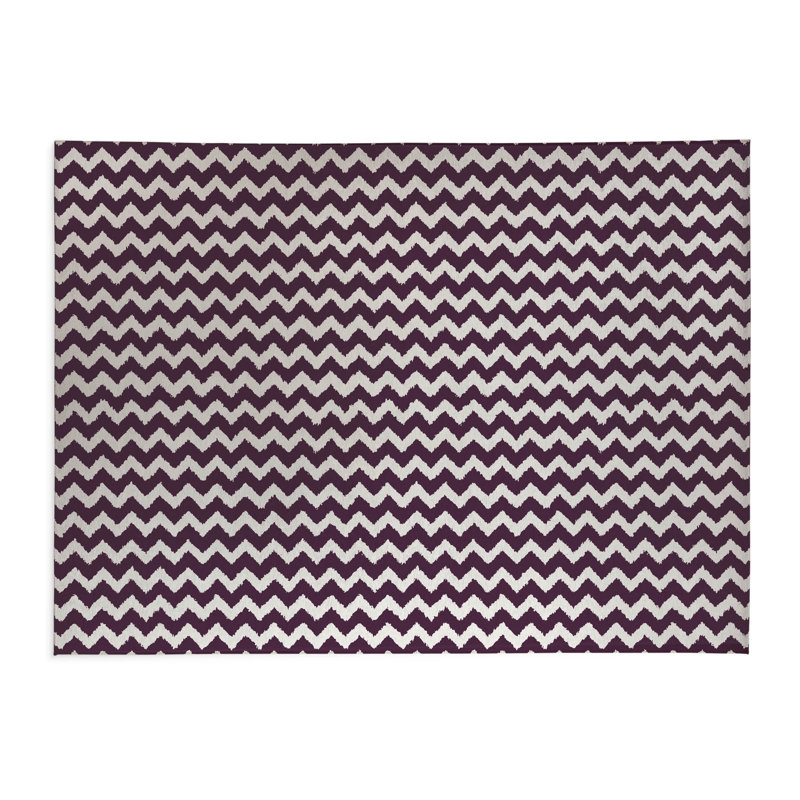 Tapis de cuisine Byrdhill, Rectangulaire 2 pi x 3 pi, Aubergine