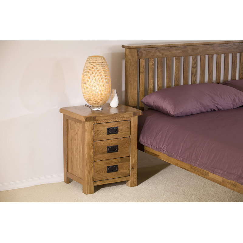 50 cm W Solid Wood Bedside Table