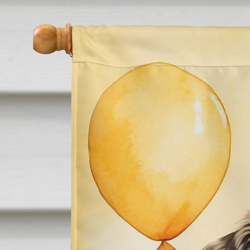Drapeau «Happy Birthday House», Épagneul tibétain