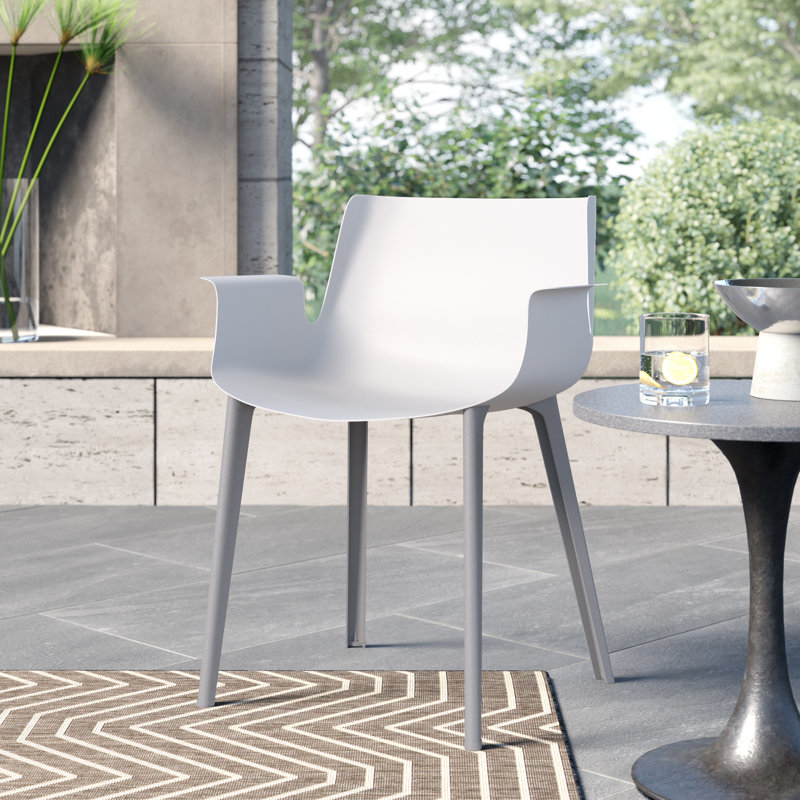Outdoor Dining Armchair, White