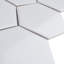 Metro Super 4" Hex Glossy White 10" x 11-1/2" Porcelain Mosaic Tile