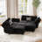 Teangela 90.2'' Variable Sectional Module Love Shaped Upholstered Couch Velvet Sofa with Storage-33614279