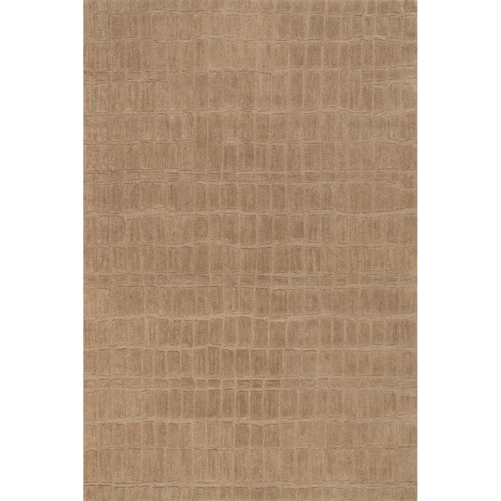 Textured Hand-Woven Abstract Rug, Rectangle 6' x 9'