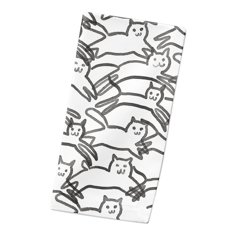 Serviette carrée en coton