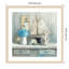 «Summer House Square» par Danhui Nai, impression sur bois encadrée-101166206