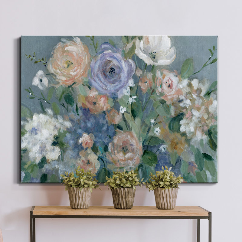 Garden Harmony - Reproduction d'art sur toile tendue, H 40 po x l 30 po x P 1 po