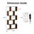 Geometric Bookcase 62.6'' H Geometri 5-Tier Bookcase-663637666