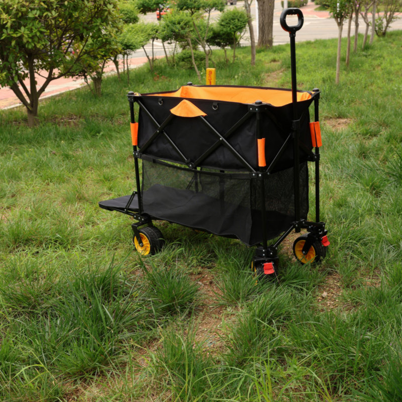 Chariot pliant extra long avec chariot extensible, Orange