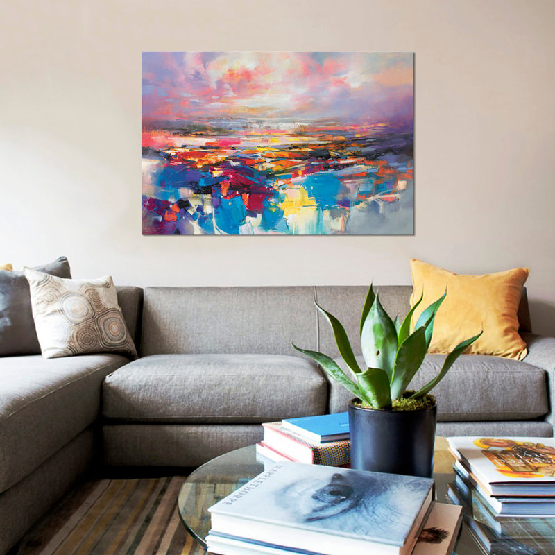 «Quantum Gravity», reproduction sur toile, H 18 po x l 26 po x P 1,5 po, Toile avec cadre noir, Pas de tapis