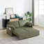 Canapé-lit convertible en velours côtelé 64,5 po CANYONNEST MH - Canapé réglable 3 en 1 avec lit escamotable, poches latérales et 2 coussins, pour salon, chambre à coucher, appartement, bureau-1565812470