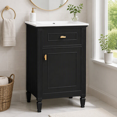 Meuble-lavabo de 20 po avec lavabo et rangement intelligent