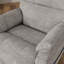 Fauteuil relevable moelleux en tissu colombe Lucie