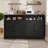 31.5" Sideboard Buffet Cabinet With Storage-1059428381
