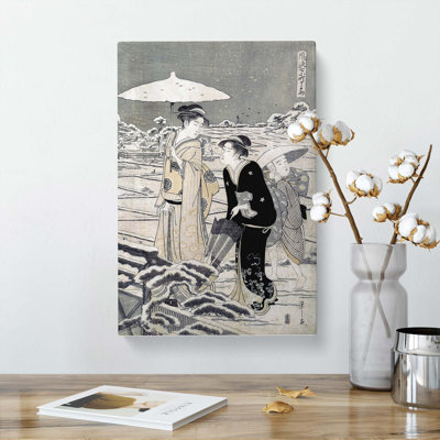 Kayoi Komachi by Chobunsai Eishi - Wrapped Canvas Painting
