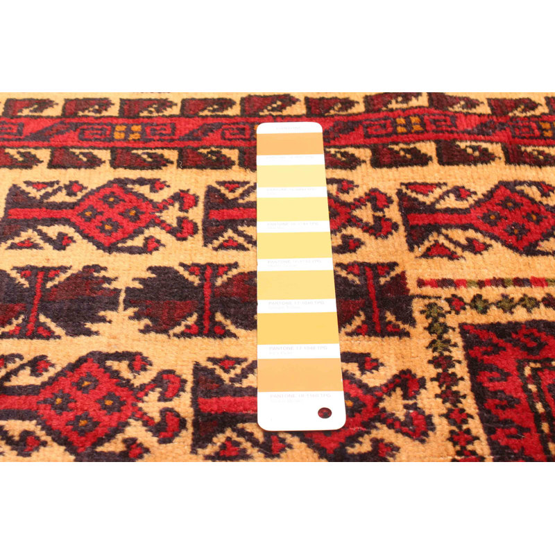 Tapis brun Teimani 2 pi 11 po x 4 pi 8 po