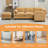 5 - Piece Reversible Modular Corner Sectional With Ottoman-1409123928