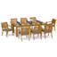 Arbor Outdoor Teak Dining Set-1114340204