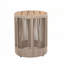 Table d'appoint d'extérieur en corde de rotin et bois d'acacia-515054274