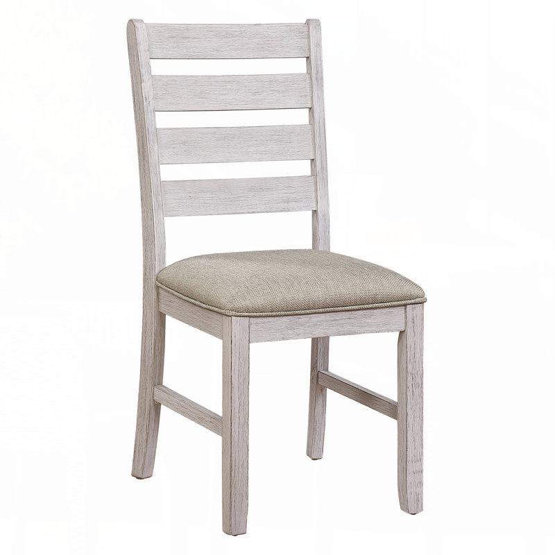 Ensemble de salle à manger décontracté gris et blanc et brun avec ensemble de salle à manger 5 pièces Table rectangulaire en bois et 4 chaises d'appoint rembourrées en tissu