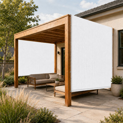 Colourtree Pergola Cover High Density Shade Replacement Canopy with Stainless Steel Weighted Rod