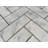13" x 12" Marble Herringbone Mosaic Wall & Floor Tile-88770430