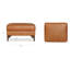 Repose-pieds rectangulaire en cuir véritable Essex-124827402