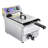 Electric Deep Countertop Fryer Stainless Steel with Timer and Drain