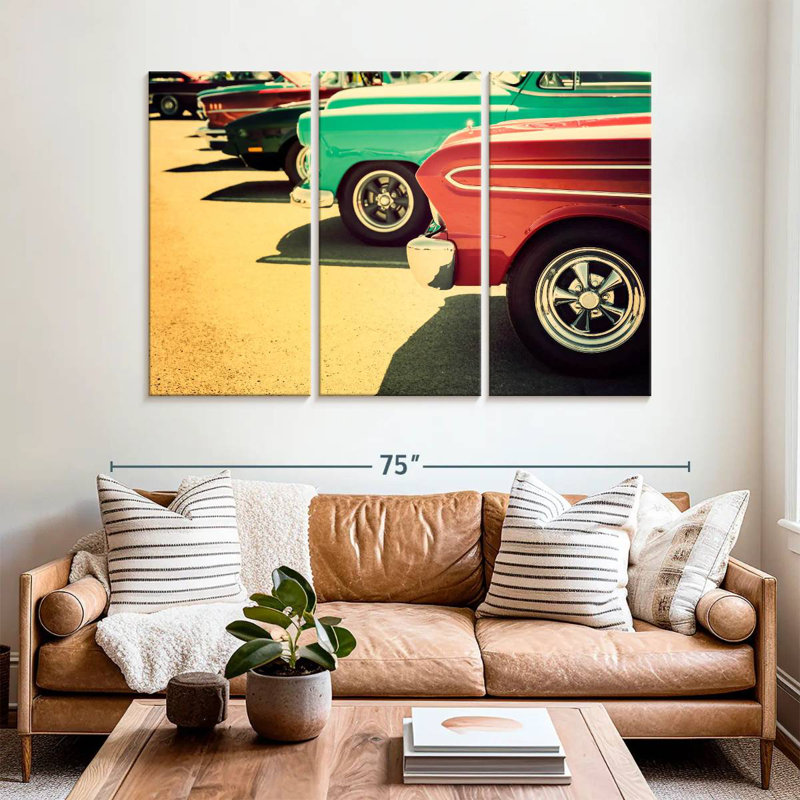 Mehar Parked Vintage Cars, H 14 po x l 23 po
