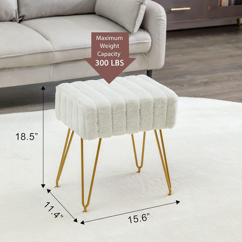 Banc avec repose-pieds Modern Mink