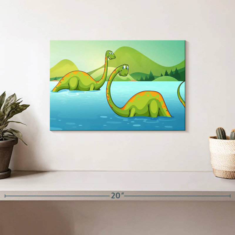 Ashelle River With Dinosaurs