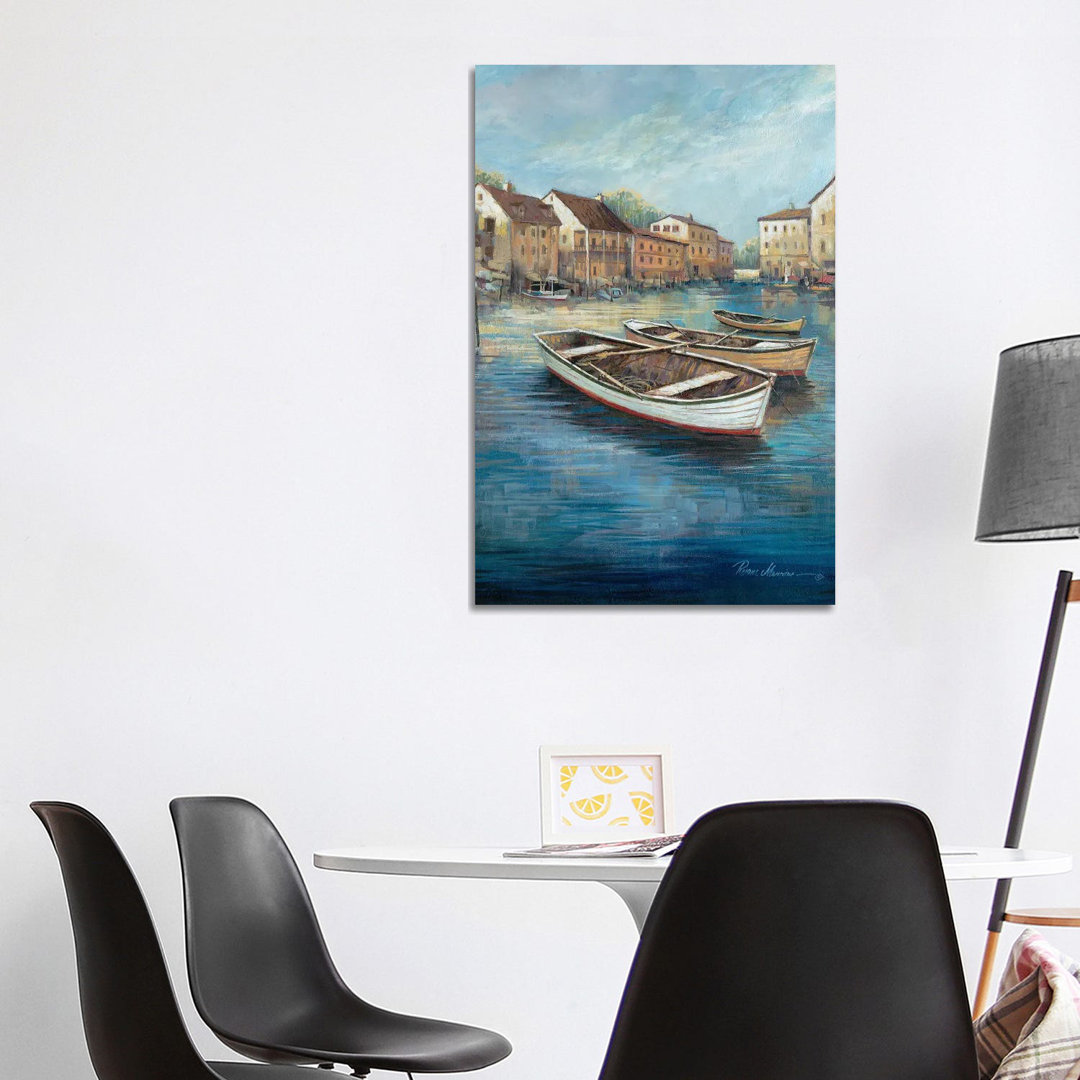 Tranquil Harbor I von Ruane Manning - Galerie- Giclée auf Leinwand