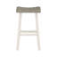 Transitional Design Bar Stools Set Of 2Pcs, Solid Rubberwood Furniture-352221749