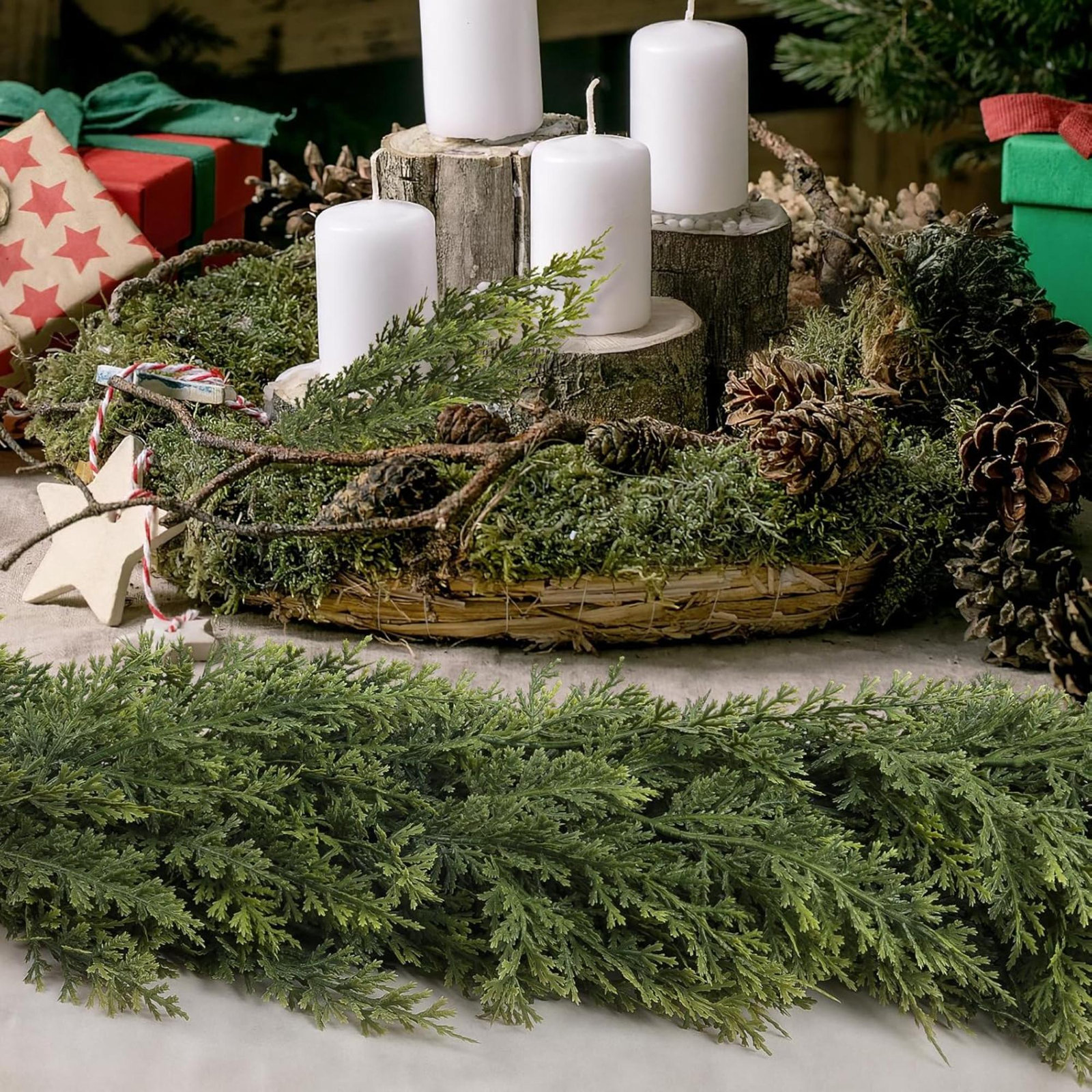 16" Cedar Christmas Garland