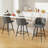 Modern Swivel Upholstered Counter Stool with Durable Metal Frame-381886299
