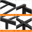 Structure de lit double, structure de lit plateforme en métal avec support en lattes d'acier, hauteur de 6 pouces, sommier, assemblage facile, aucun sommier tapissier requis, noir