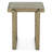 Rhodes 20" Side Table With Marble And Antique Brass