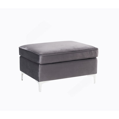 Ottoman With Metal Leg