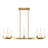 Del Mar 8-Light LED Chandelier in Warm Brass by Breegan Jane