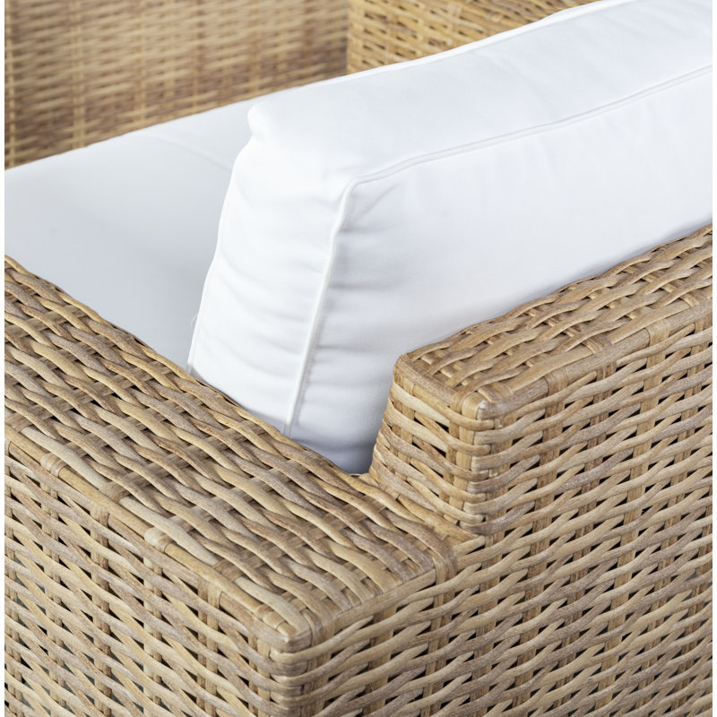 Margarita Outdoor Wicker Conversation Set, Brown