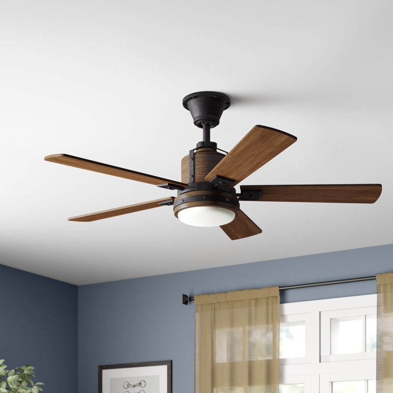Kichler Colerne 52" Ceiling Fan with LED Light, Brown