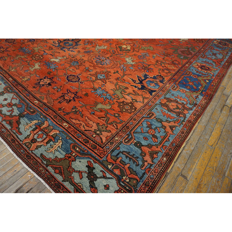 Hand Knotted Wool Floral Area Rug