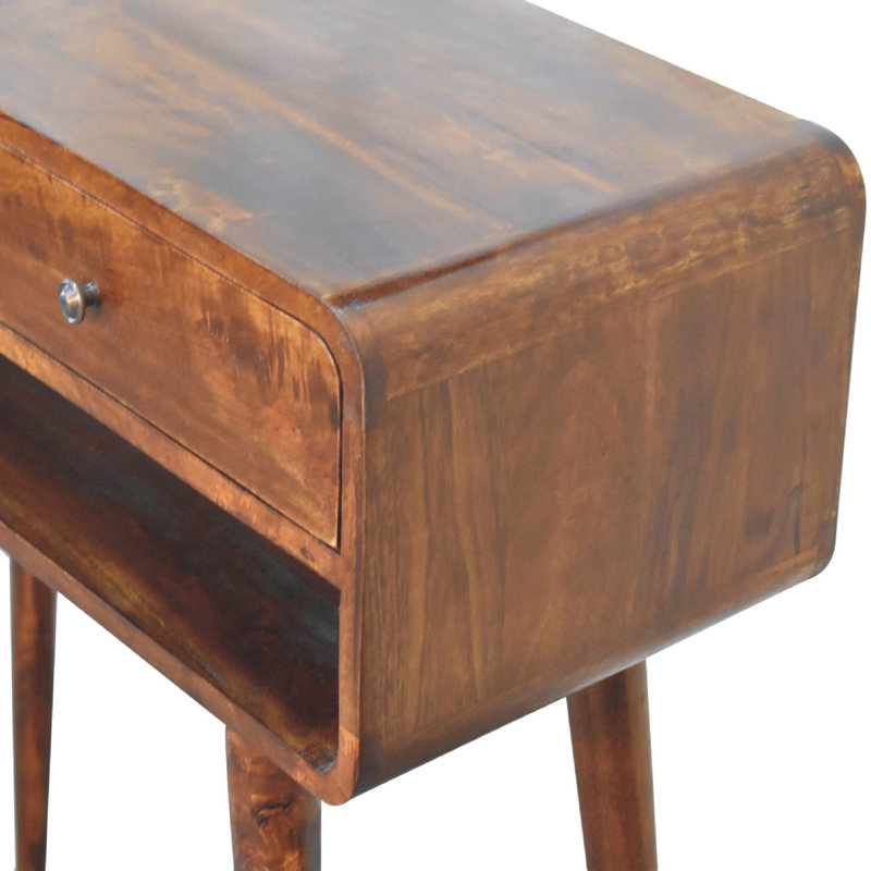 Arrigo 90cm Solid Wood Console Table, Chestnut