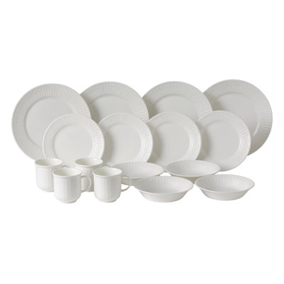 Nantucket Bone China Dinnerware Set - Service for 4