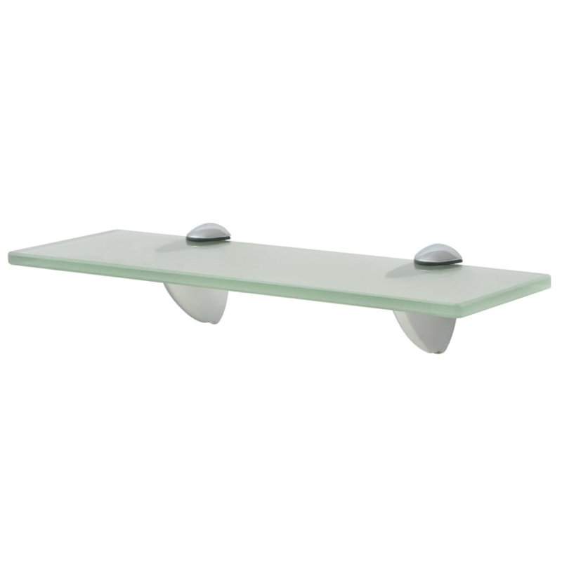 Annalys 2 Piece Floating Shelf, 0.31" H x 11.8" W x 3.9" D, Frosted