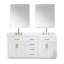 Ensemble de meuble-lavabo double avec miroir Gavino-584139495-547122679-584139496