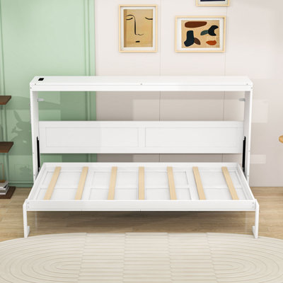 Lit escamotable avec éclairage DEL sous le lit et prise USB intégrée