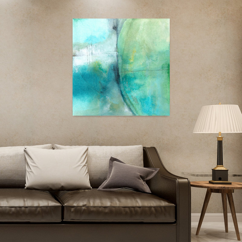 «Amid The Roar», art contemporain abstrait, H 32 po x l 32 po