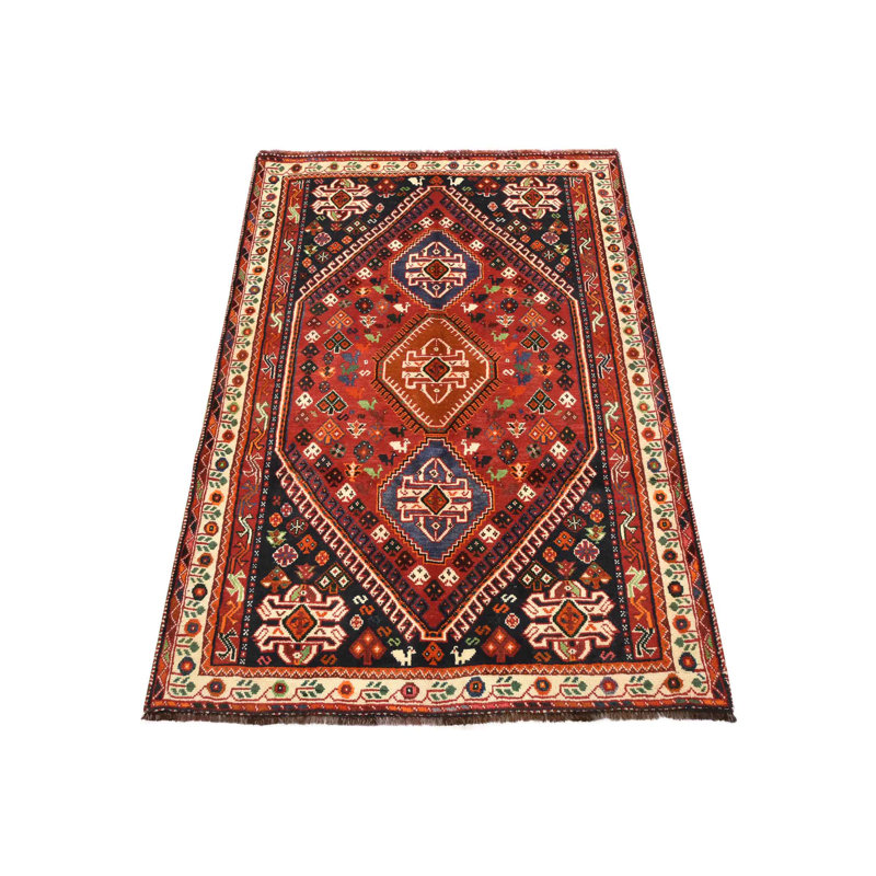 Girven Hand Knotted Wool Oriental Indoor Rug